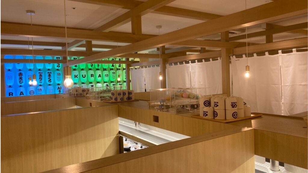 Kura Sushi Global Flagship Store Dotonbori appearance inside