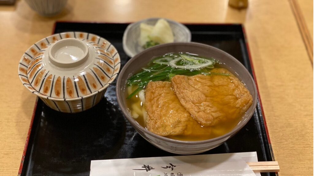 Imai Dotonbori Honten's kitsune udon