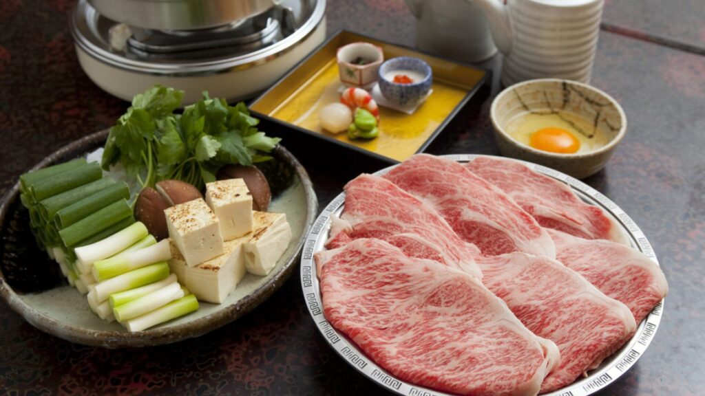 Hariju Grill Dotonbori Honten's sukiyaki